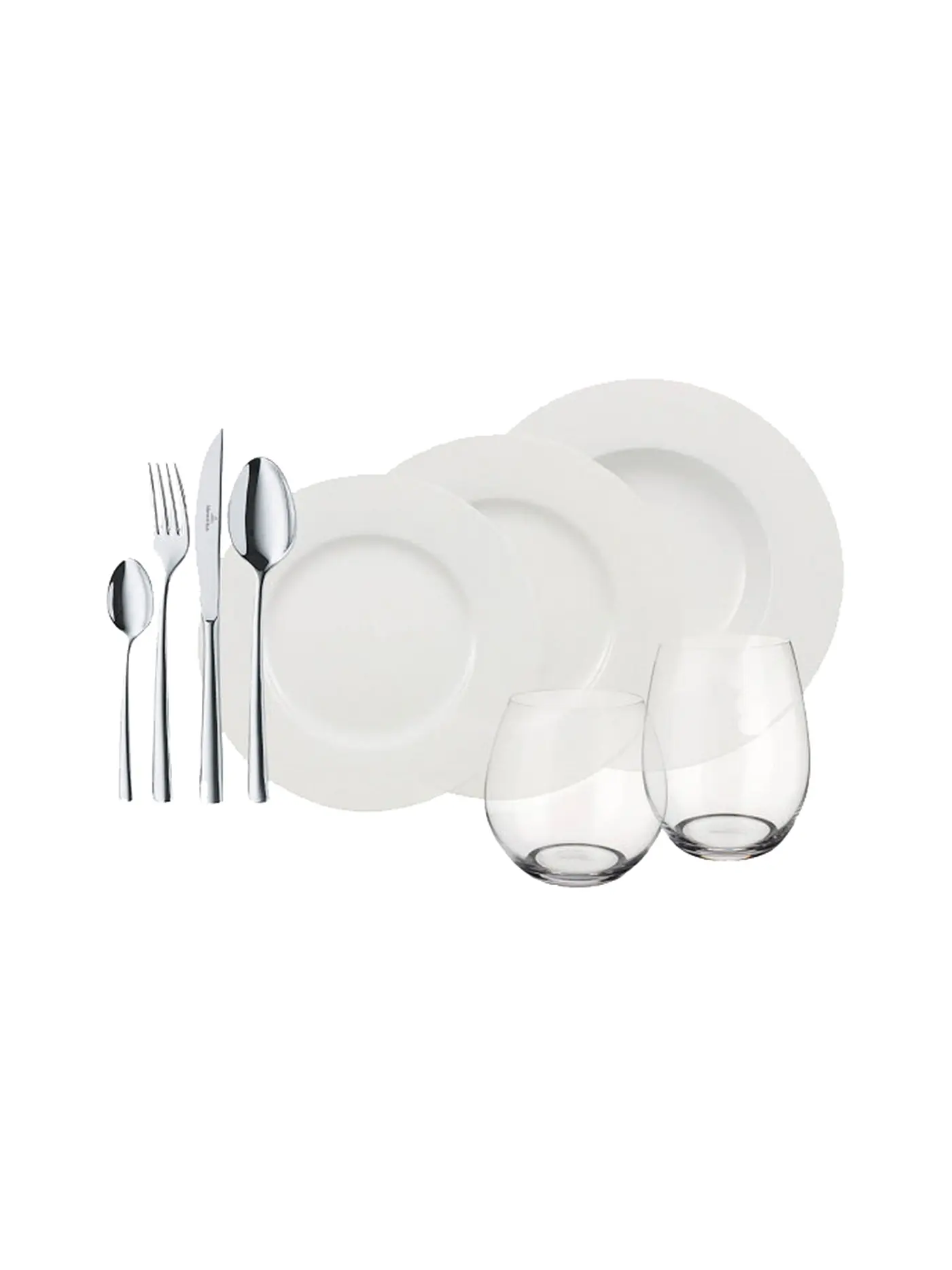 VILLEROY & BOCH | Wonderful World White 4 Friends 36-teiliges Tafel-Set | 